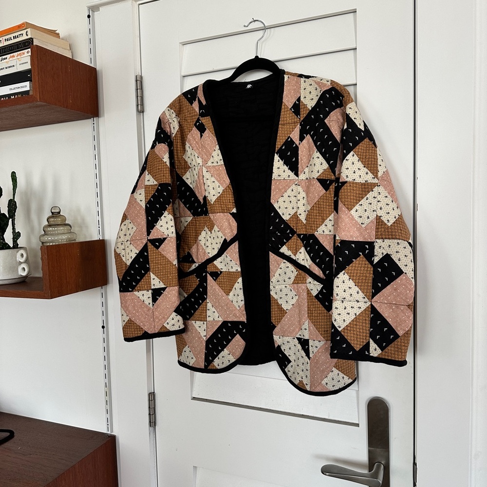 Custom handmade quilted jacket inspired by Sezane